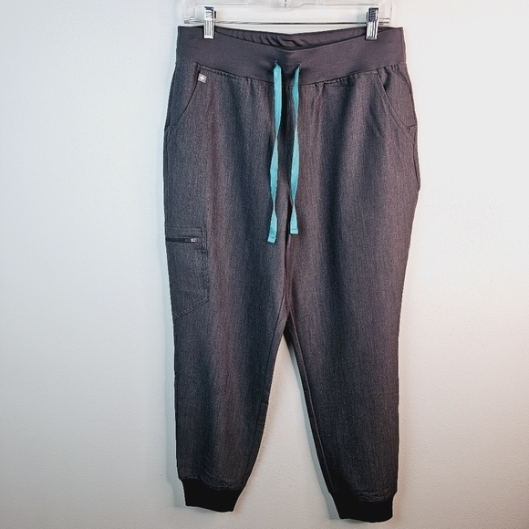 FIGS Gray Zamora Jogger Style Scrub Pants for Women, size Large - Picture 8 of 15